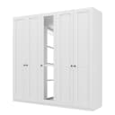 Drehtürenschrank country reflect | Weiß