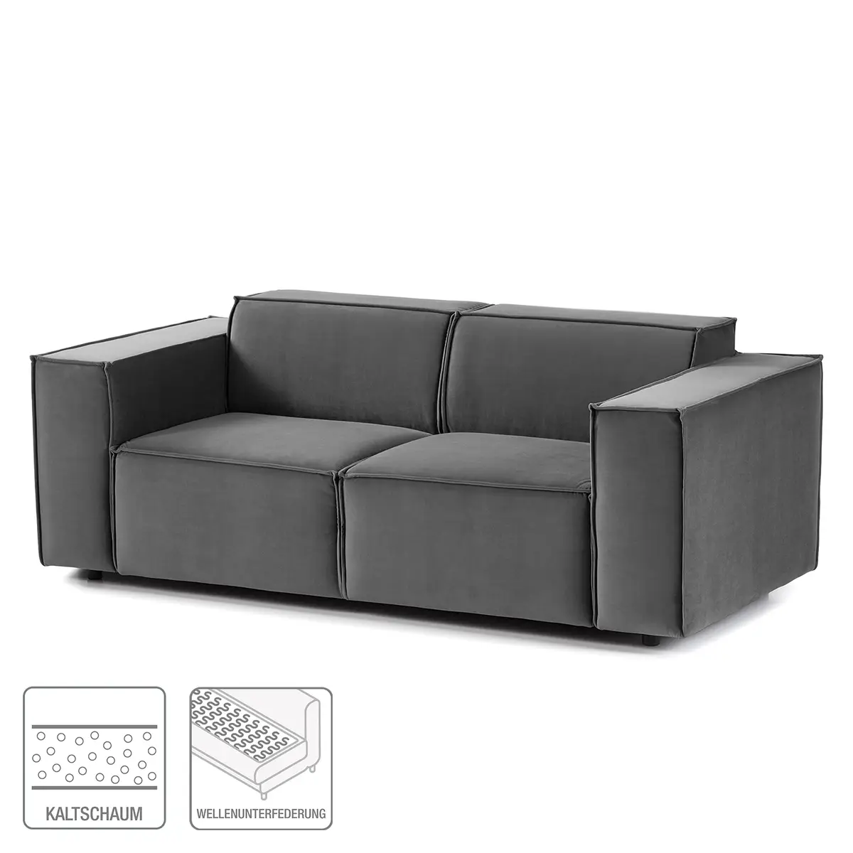 2-Sitzer Sofa Shyla | Grau