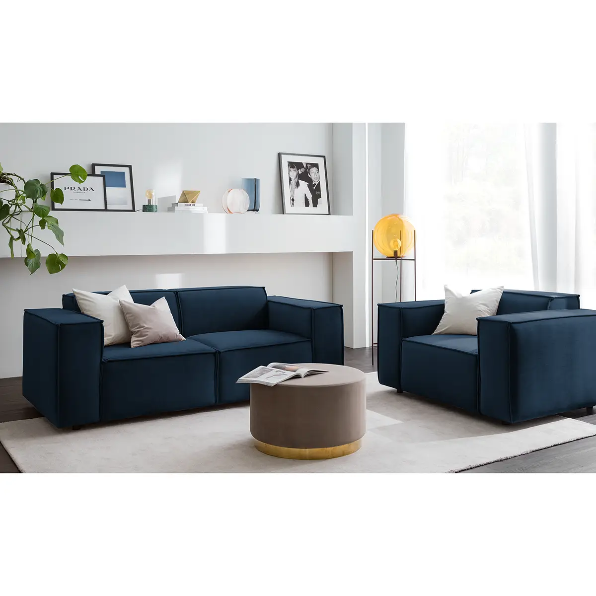 2-Sitzer Sofa Shyla | Blau