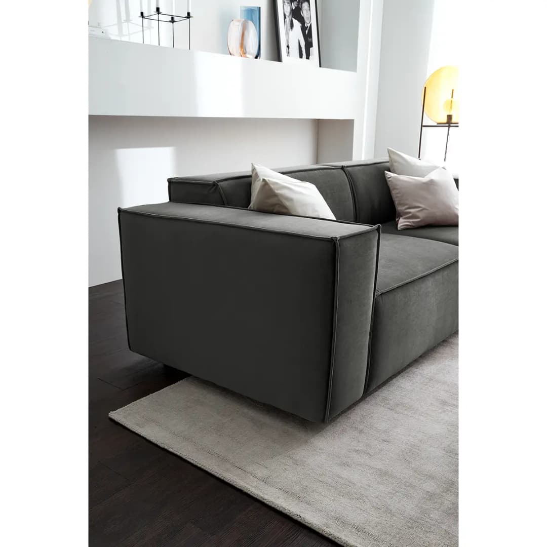 2,5-Sitzer Sofa Samt Shyla | Grün