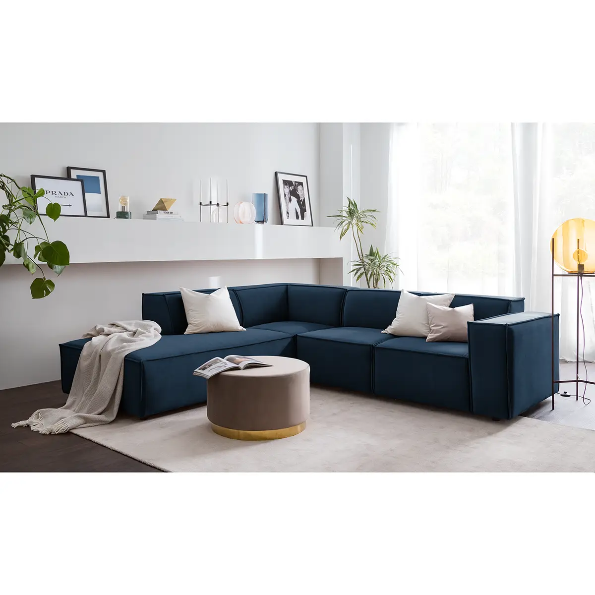 Ecksofa Shyla | Blau