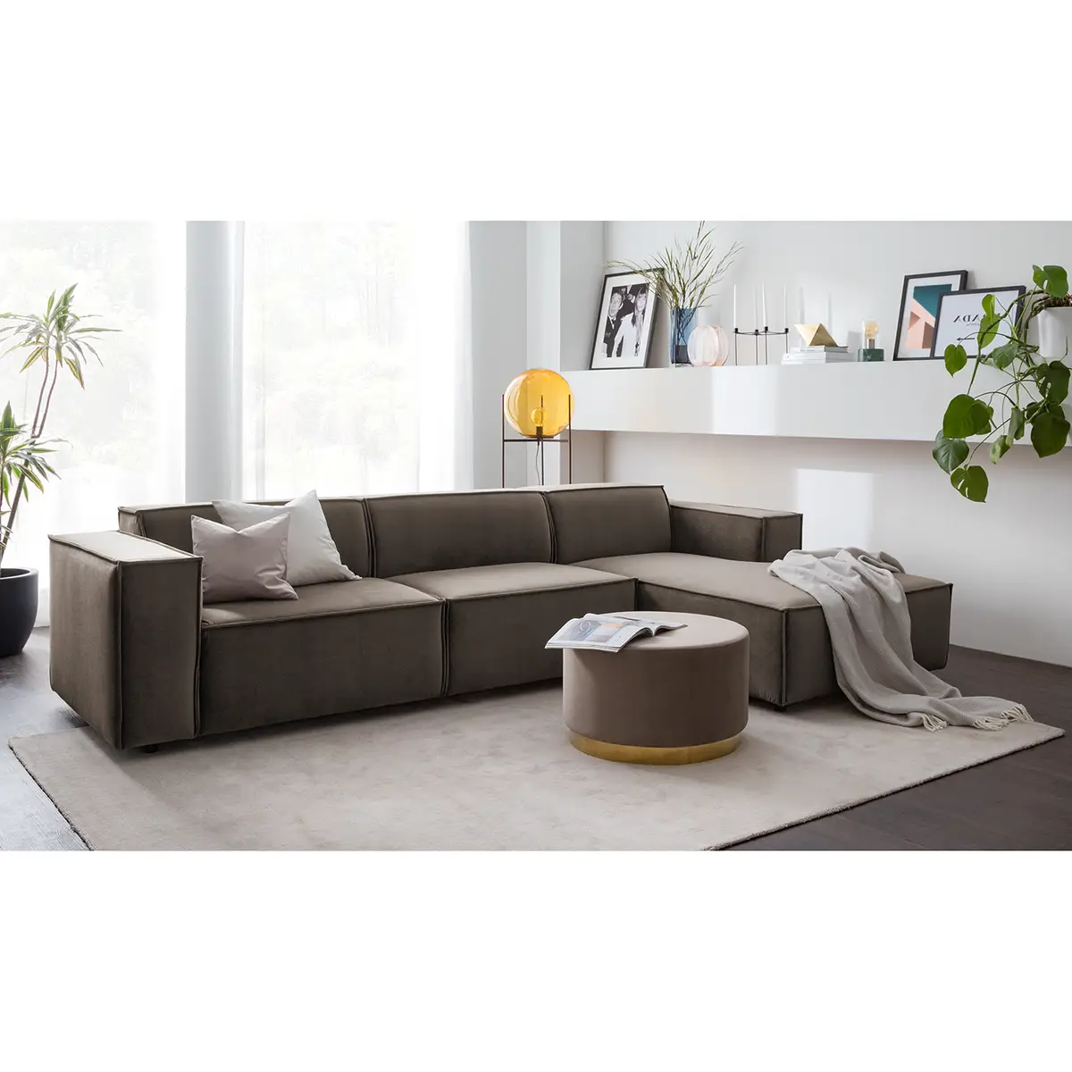 Ecksofa Shyla | Braun
