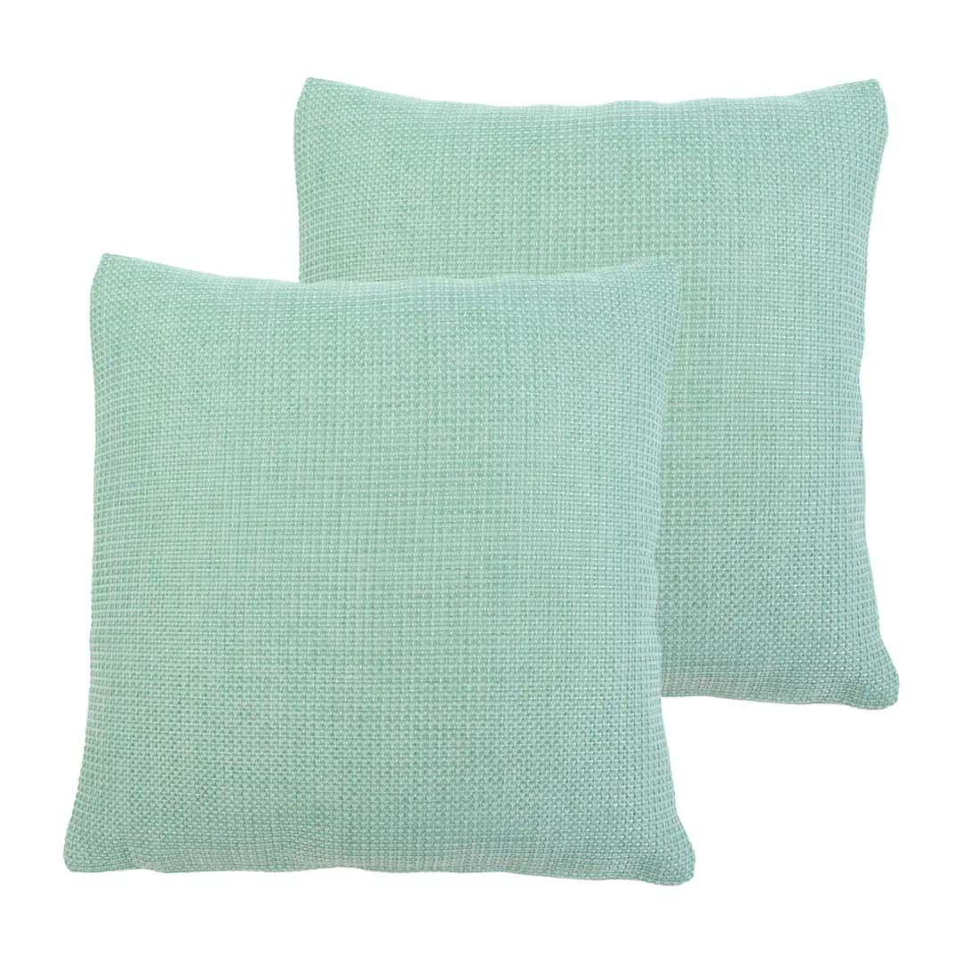 Kissenbezug Dallas 2er-Set Grün/Mintgrün 50 x 50cm Kunstfaser | Grün