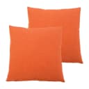 Kissenbezug Milano 2er-Set Orange 50 x 50cm Kunstfaser | Orange