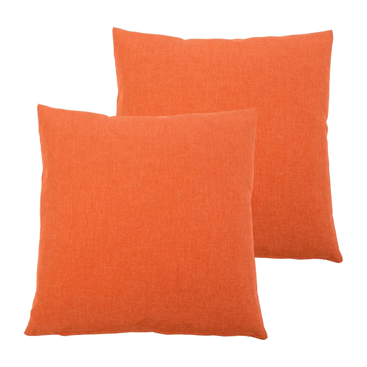 Kissenbezug Milano 2er-Set Orange 50 x 50cm Kunstfaser | Orange