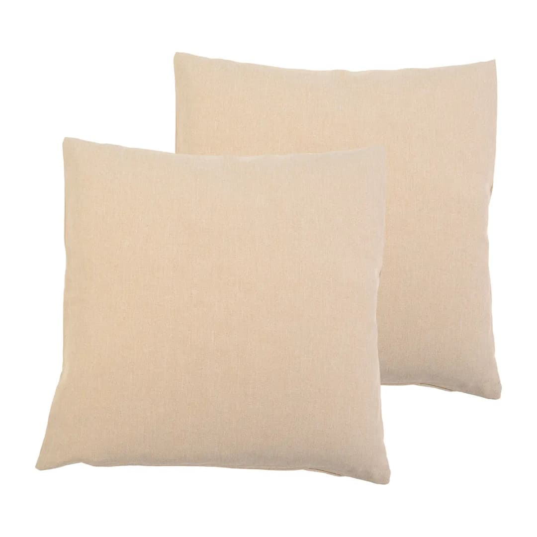 Kissenbezug Milano 2er-Set Beige 40 x 40cm | Beige