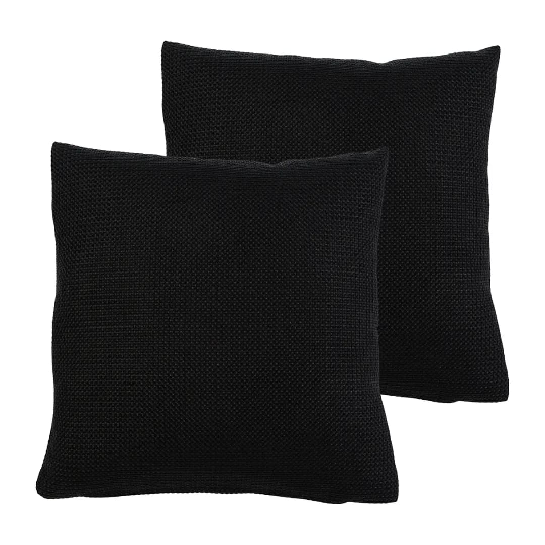 Kissenbezug Dallas 2er-Set Schwarz 50x50cm | Schwarz