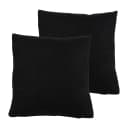 Kissenbezug Dallas 2er-Set Schwarz 50x50cm | Schwarz