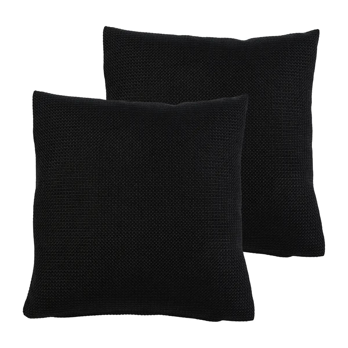 Kissenbezug Dallas 2er-Set Schwarz 50x50cm | Schwarz