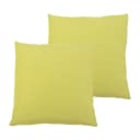 Kissenbezug Milano 2er-Set Grün/Currygelb 50 x 50cm Kunstfaser
