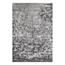 Kurzflorteppich Damast Cozy Grau 120 x 180cm Wolle | Grau