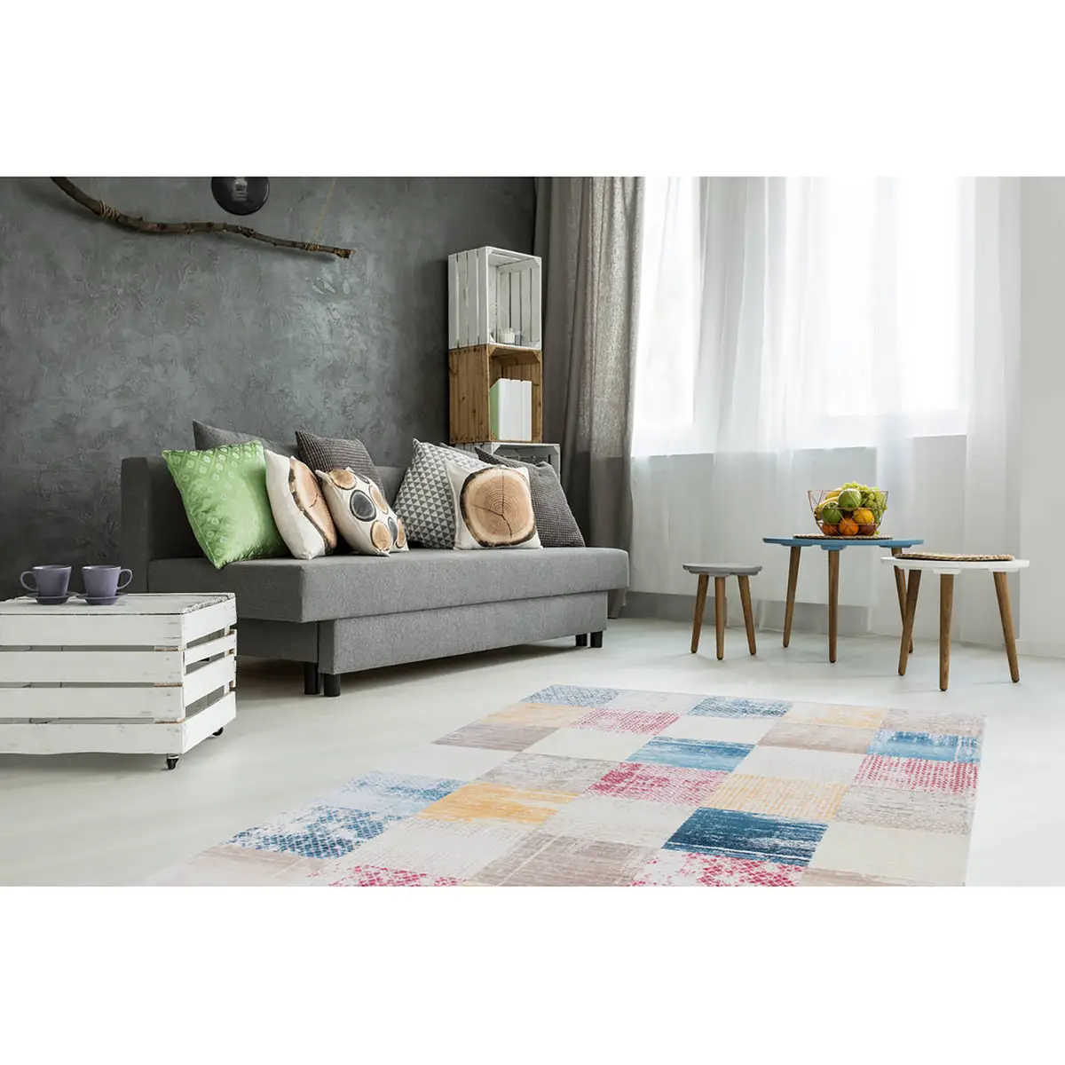Kurzflorteppich Antigua III | Mehrfarbig