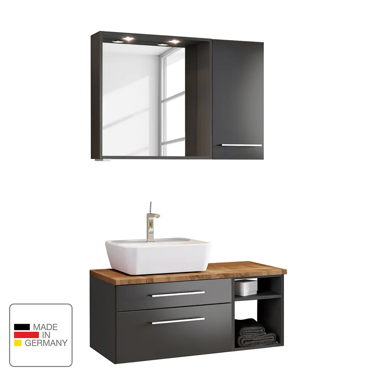 Badezimmerset IV 3-teilig | Grau