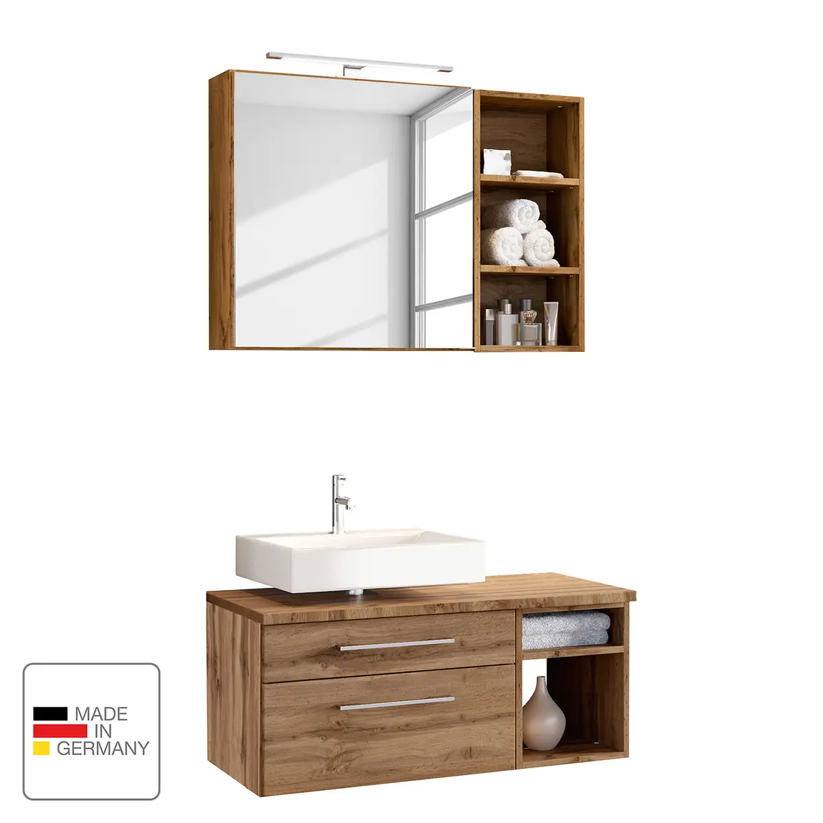 Badezimmerset IX | Braun