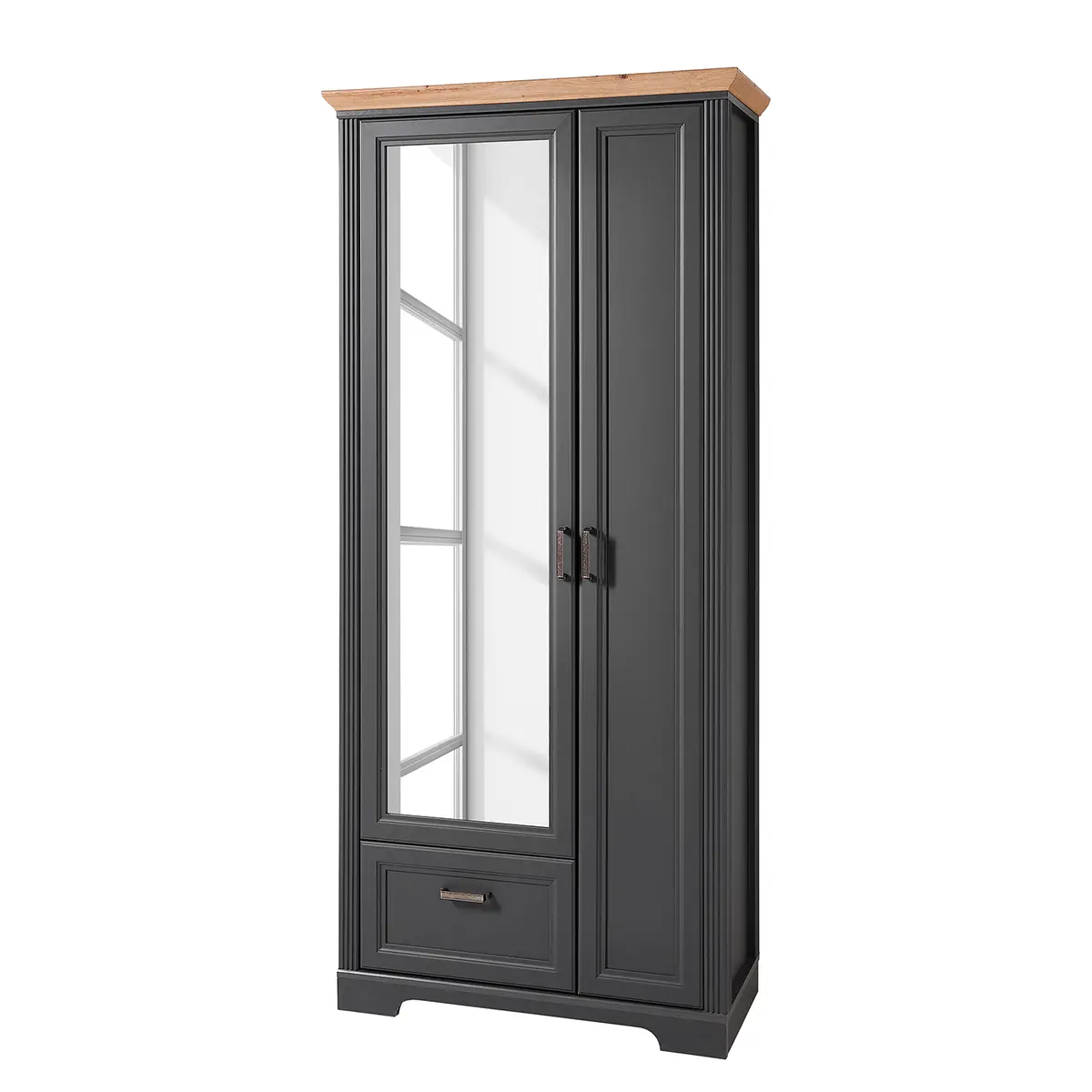 Garderobenschrank Jasmund | Grau