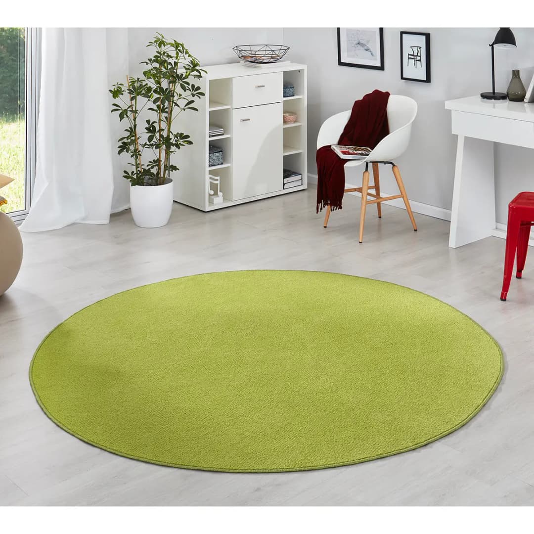 Kurzflorteppich Fancy Circle | Grün