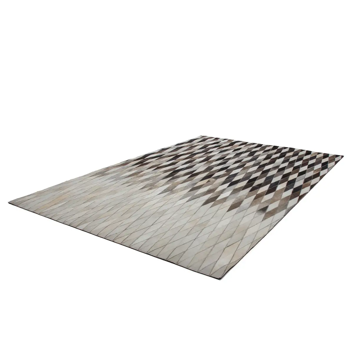 Kurzflorteppich Lavish Beige 80 x 150cm Echtleder | Beige