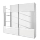 Schwebetürenschrank Beluga-Plus 137 x 236cm Weiß | Weiß