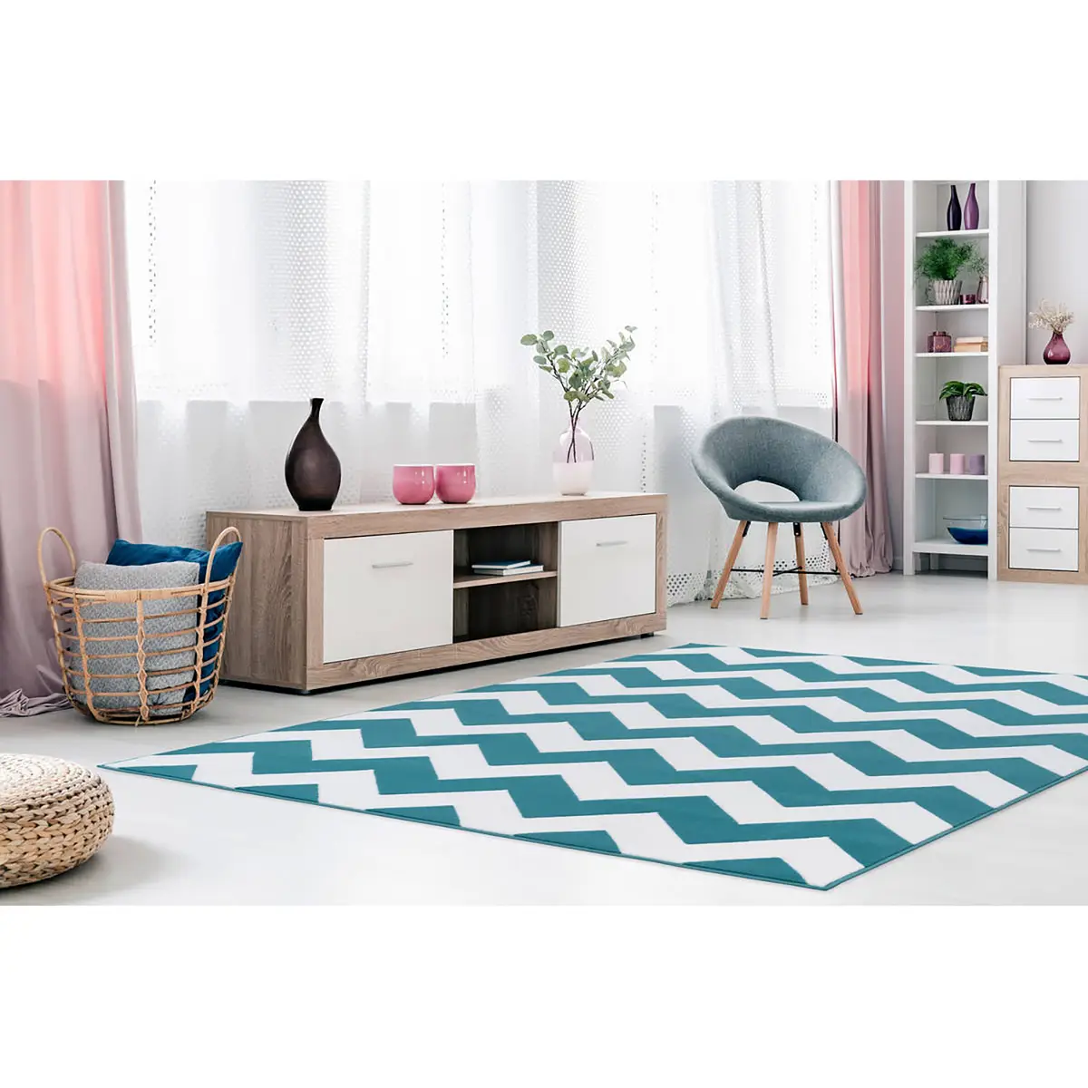 Kurzflorteppich Manolya 2095 | Grün