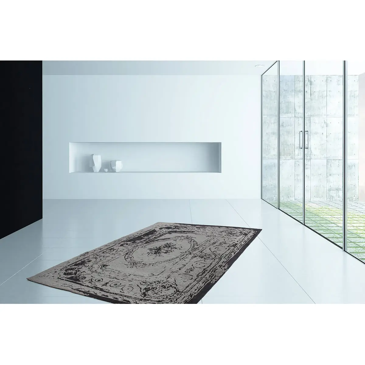 Kurzflorteppich Ballerina 740 Grau/Grau 120 x 170cm Webstoff