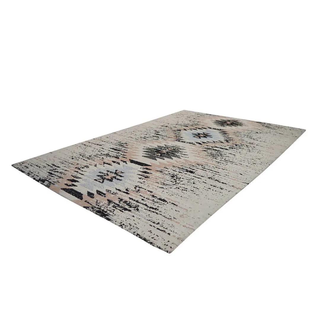 Wollteppich Solitaire 210 Grau 120 x 170cm Baumwollstoff | Grau