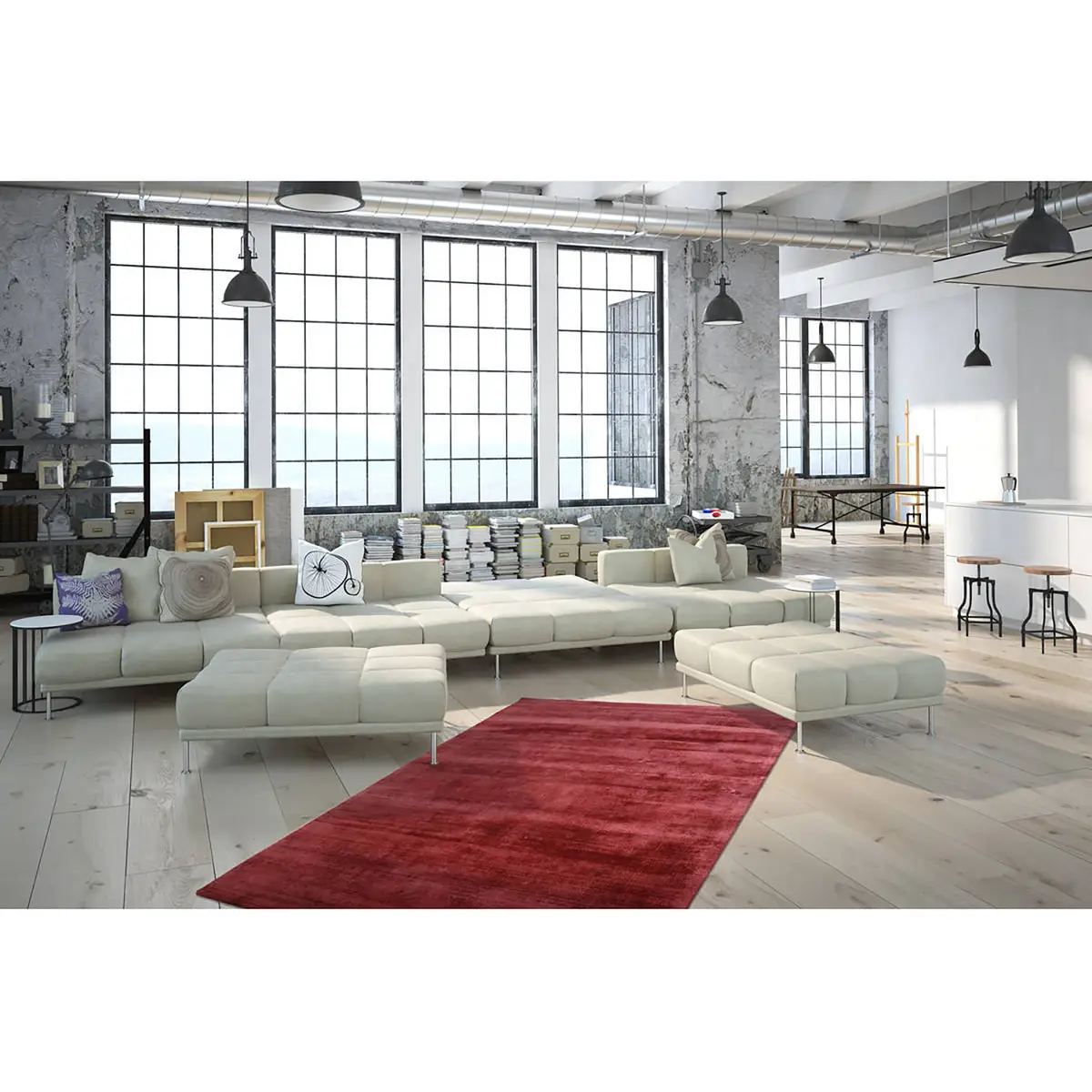 Kurzflorteppich Luxury 110 | Mehrfarbig