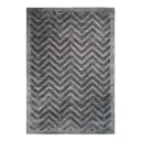 home24 Kurzflorteppich Luxury 410 Grau 80 x 150cm Webstoff | Grau