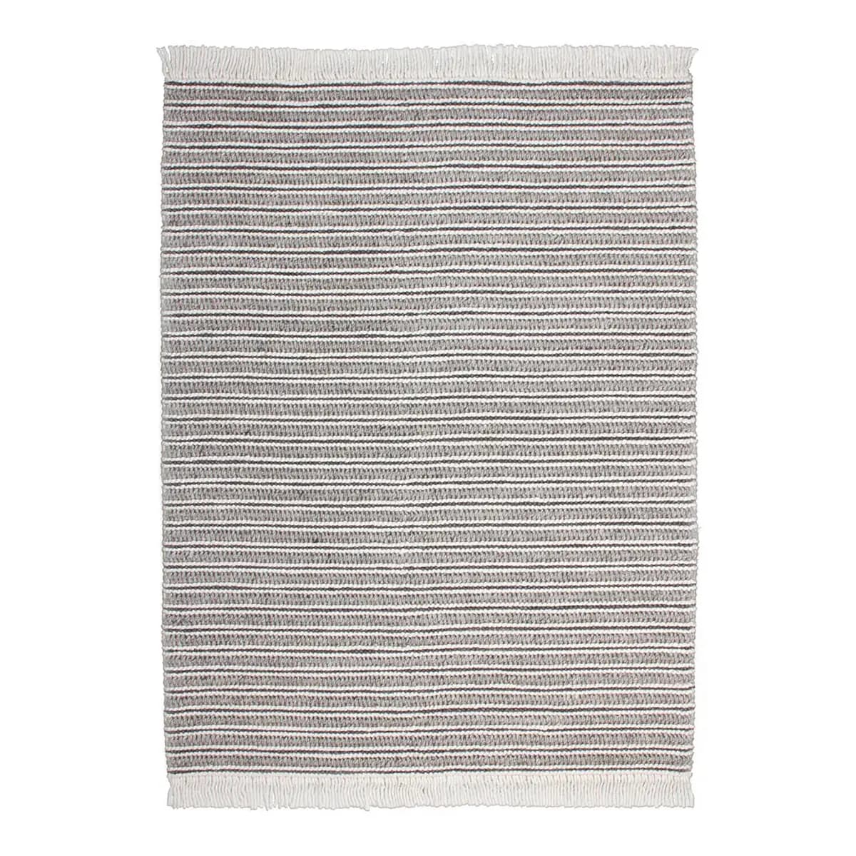 Kurzflorteppich Natura 110 Grau 120 x 170cm Webstoff | Grau