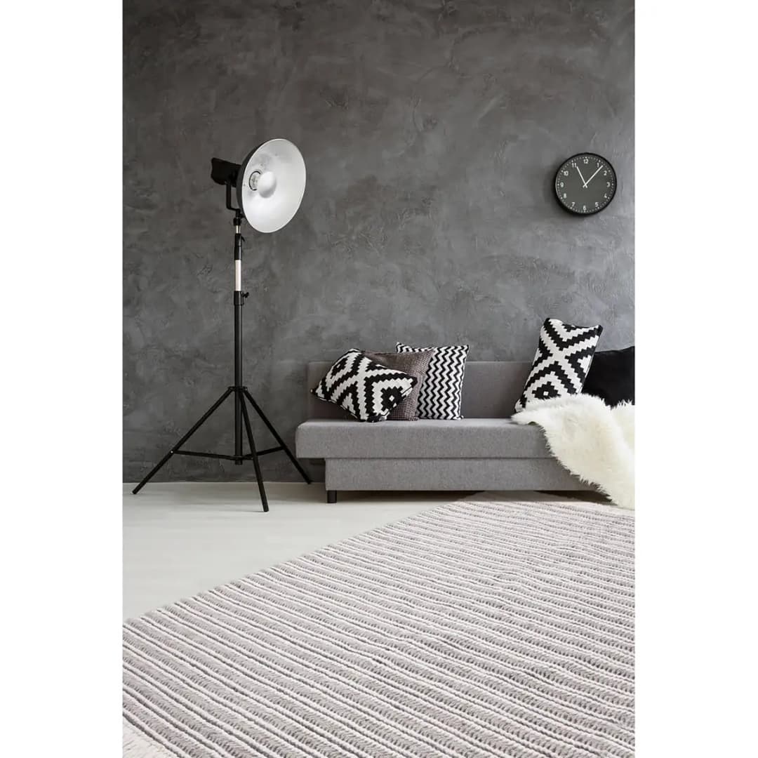 Kurzflorteppich Natura 110 Grau 120 x 170cm Webstoff | Grau