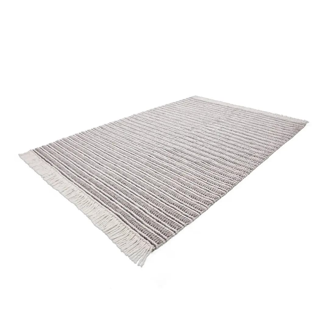 Kurzflorteppich Natura 110 Grau 120 x 170cm Webstoff | Grau
