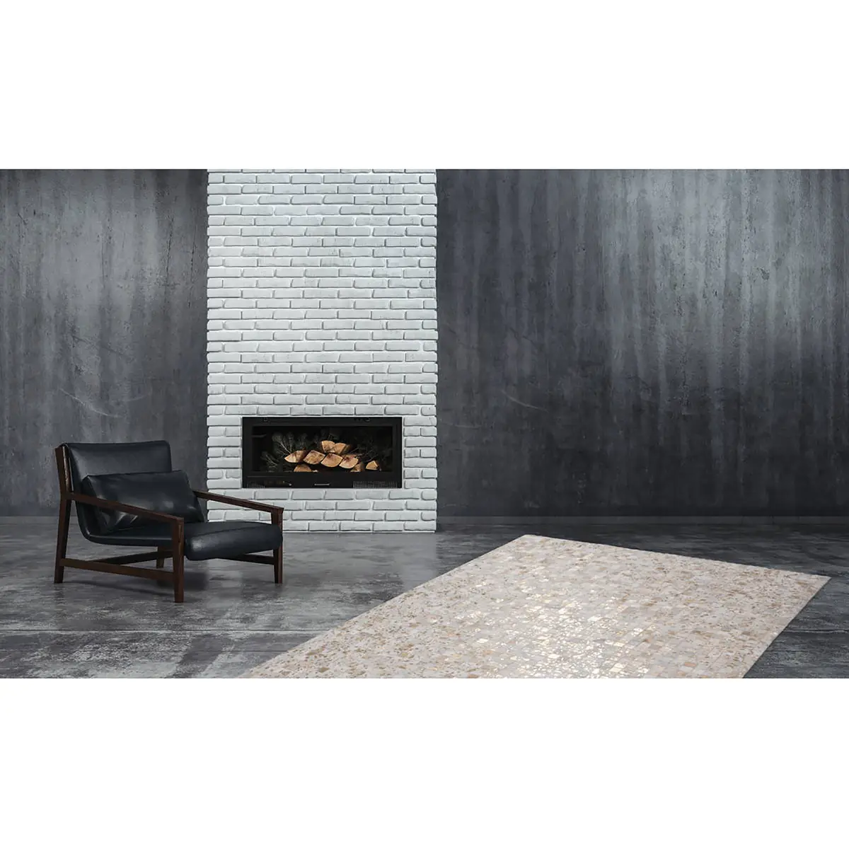 Fellteppich Rocket 110 | Grau