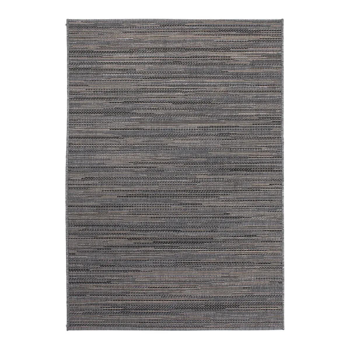 Kurzflorteppich Indonesia-Bali Grau/Grau Webstoff 80 x 230cm