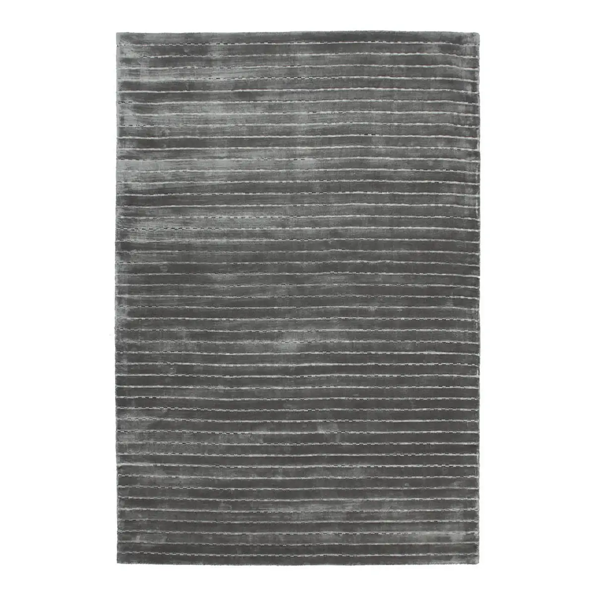 Kurzflorteppich Prime 110 Silber/Silber 80 x 150cm Webstoff