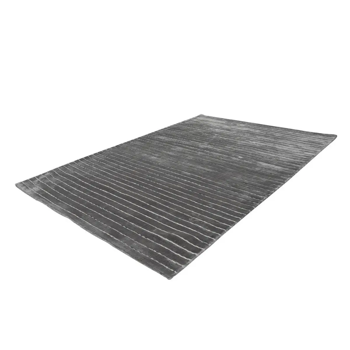 Kurzflorteppich Prime 110 Silber/Silber 80 x 150cm Webstoff