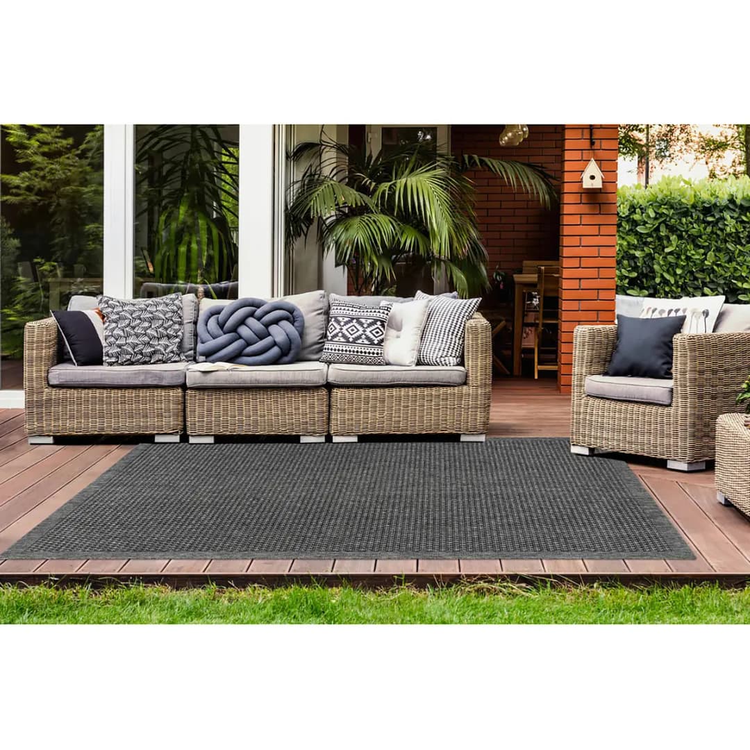 Kurzflorteppich Indonesia-Kediri Silber | Silber