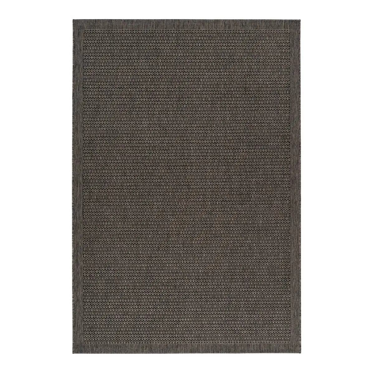 Kurzflorteppich Indonesia-Kediri Grau/Taupe Webstoff 80 x 150cm