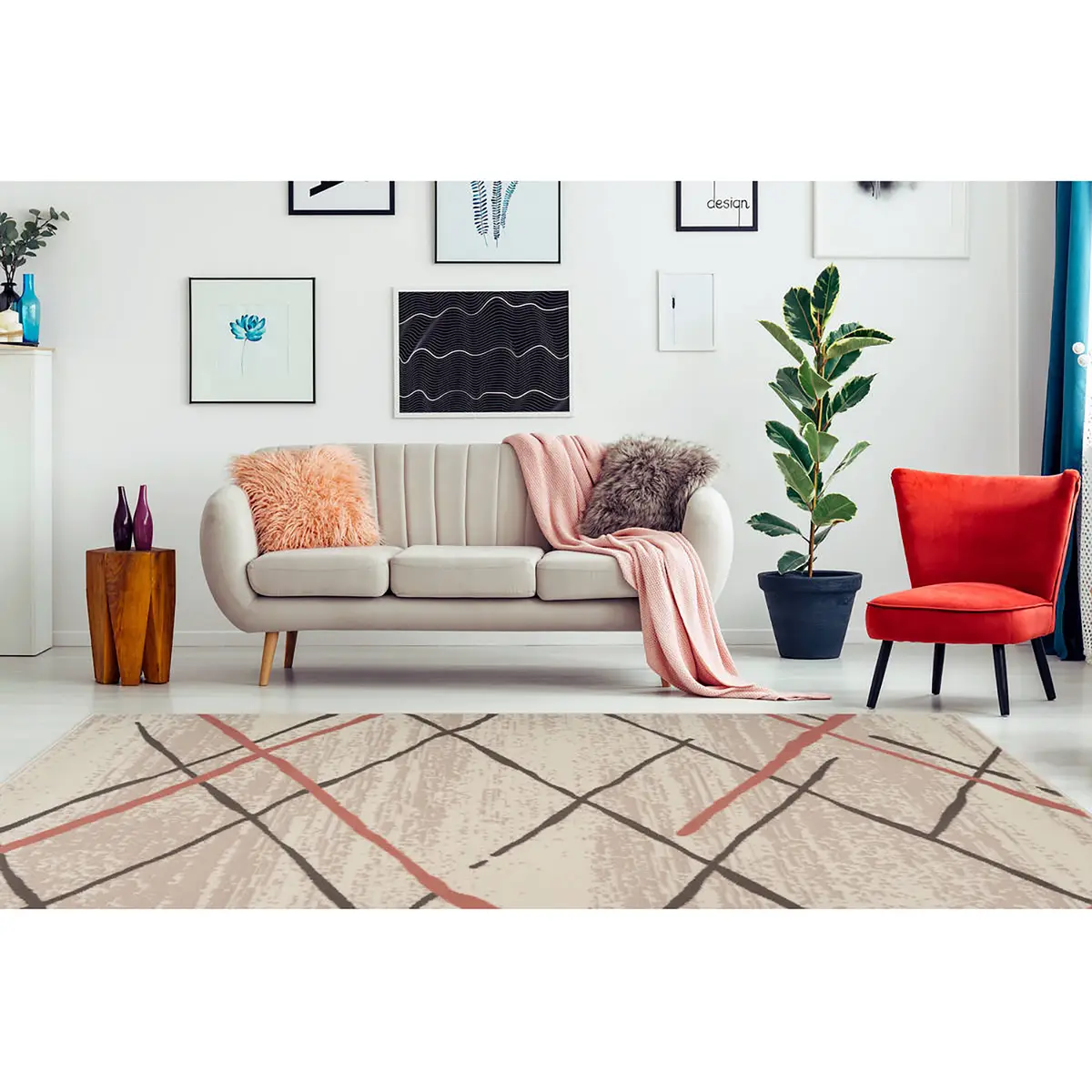 Kurzflorteppich Vancouver 110 | Beige