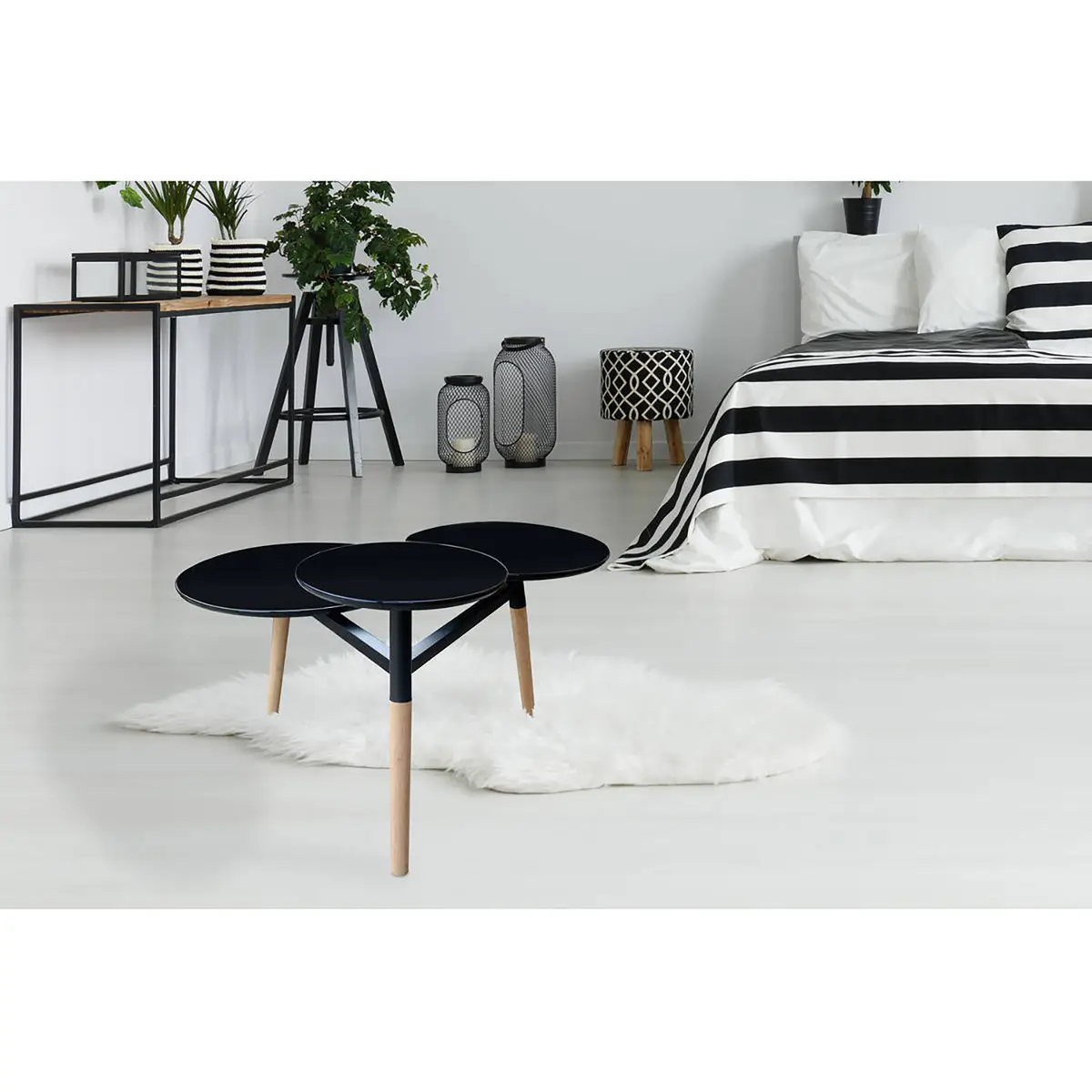 Beistelltisch Butler | Schwarz