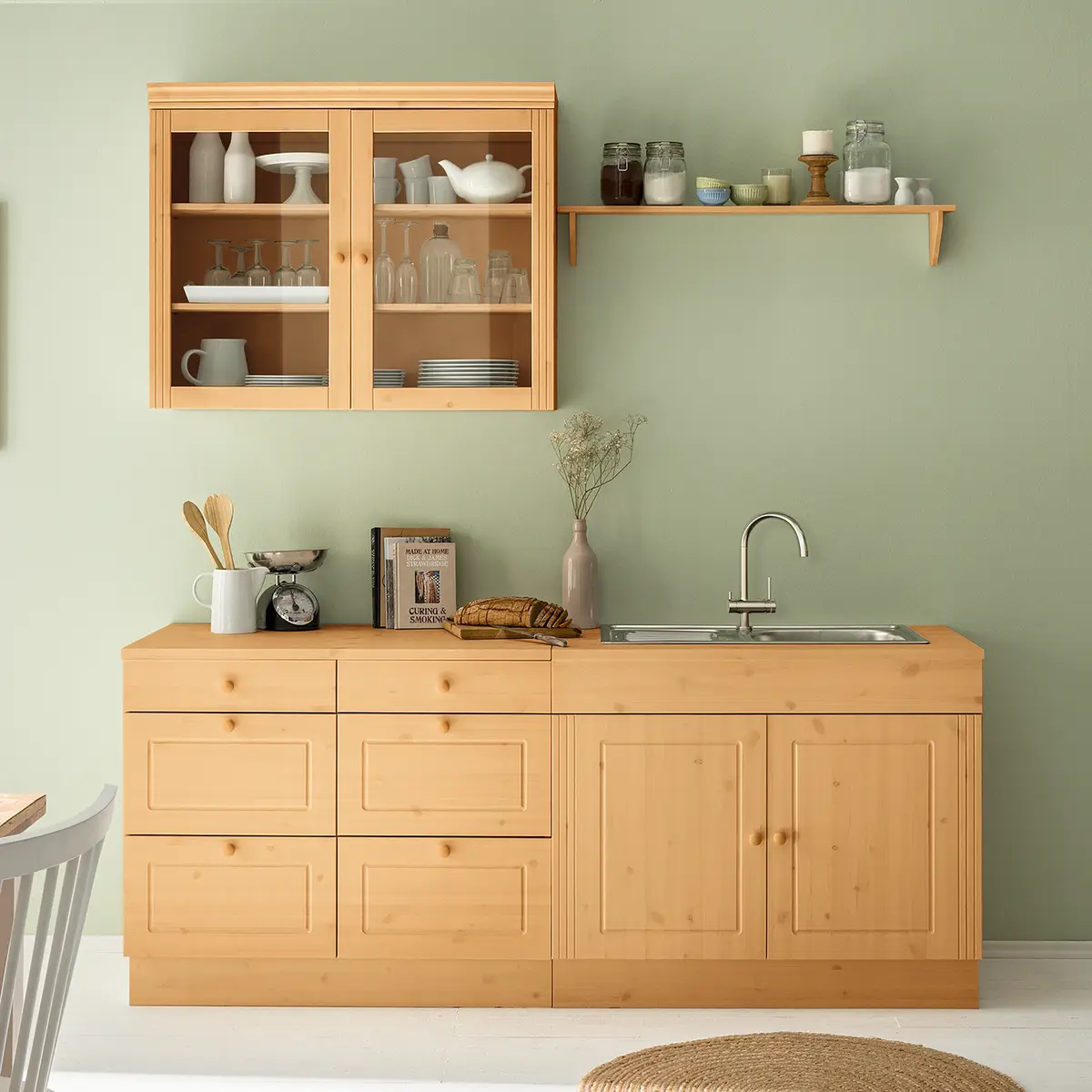 Massiver Unterschrank Typ B | Braun