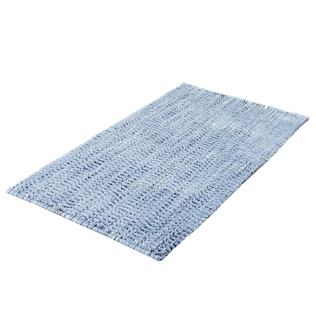 Badteppich 60 x 100cm Blau/Eisblau | Blau