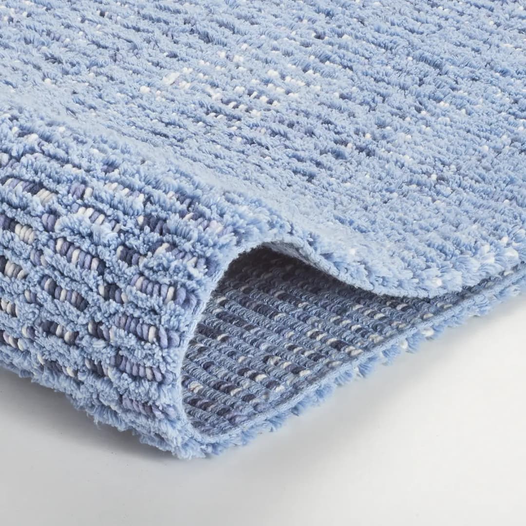 Badteppich 60 x 60cm Blau/Eisblau | Blau
