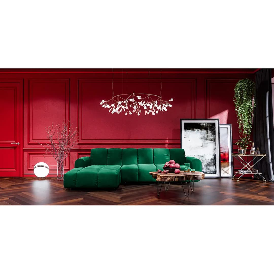 Ecksofa Malter | Grün