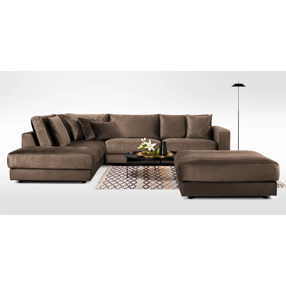 Polsterhocker Oakey I | Braun