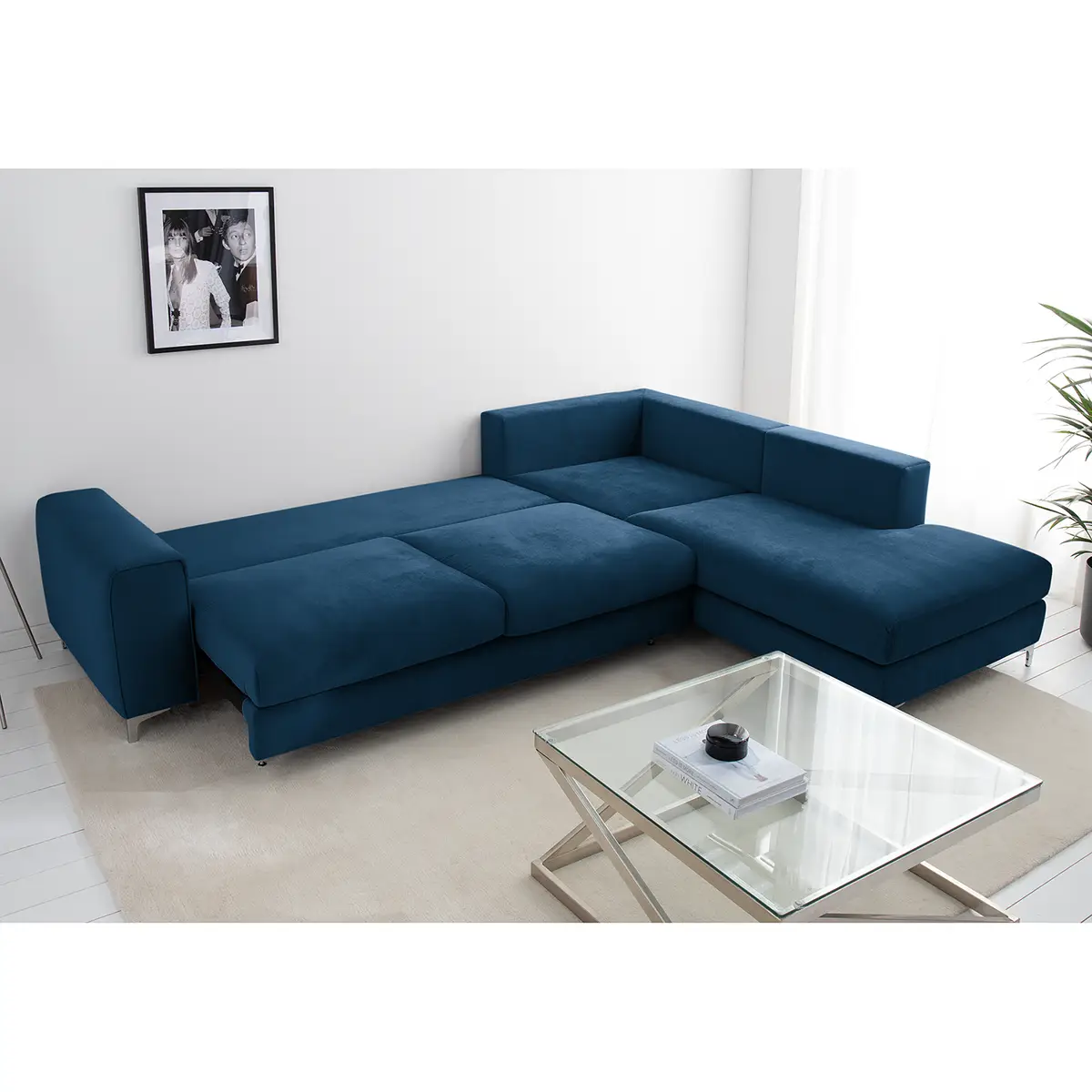 Ecksofa Baitz | Blau