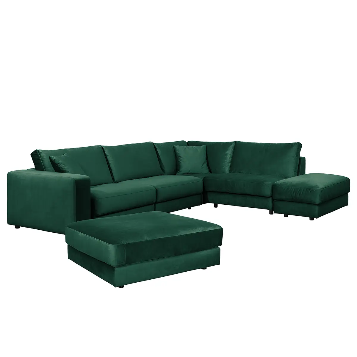 Ecksofa Oakey | Grün