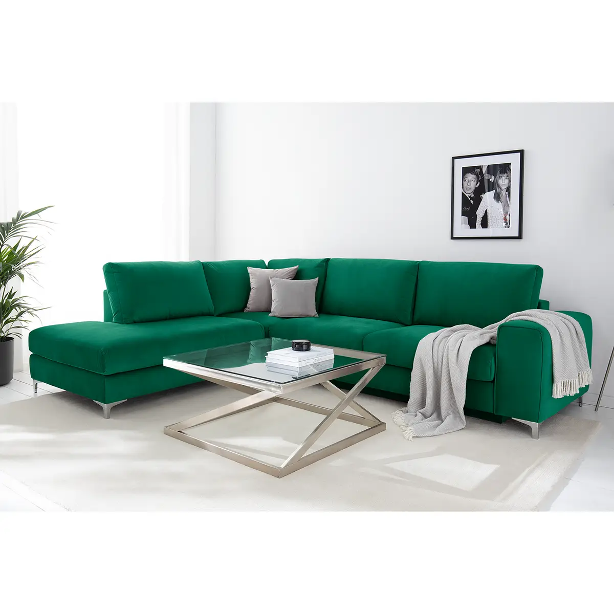 Ecksofa Baitz | Grün