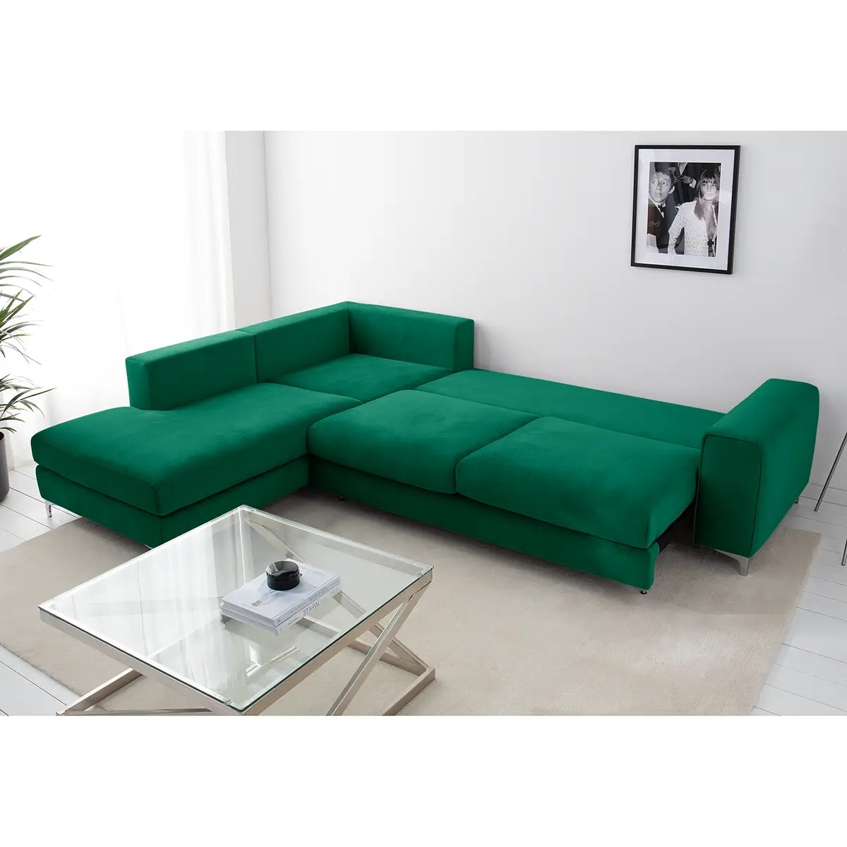Ecksofa Baitz | Grün