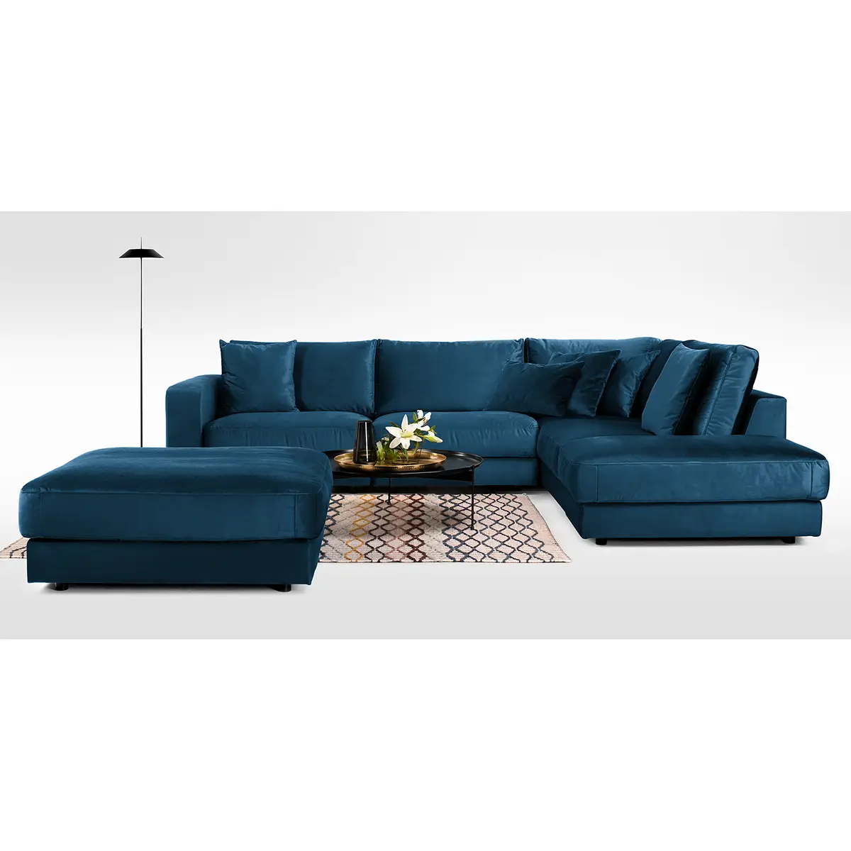 Ecksofa Oakey I | Blau