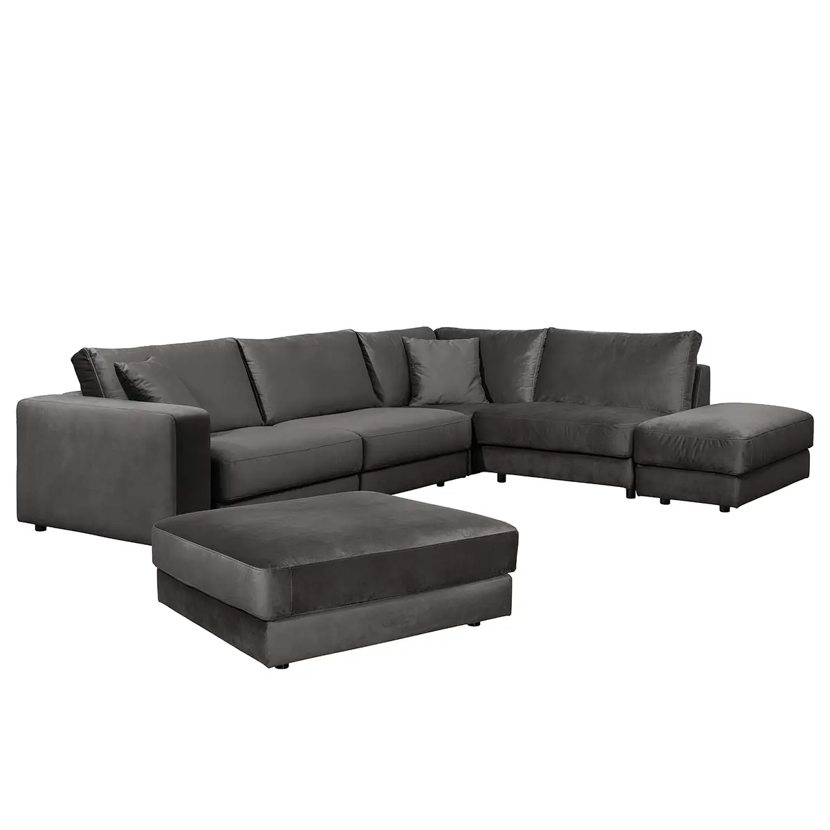 Ecksofa Oakey | Grau