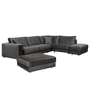 Ecksofa Oakey | Grau